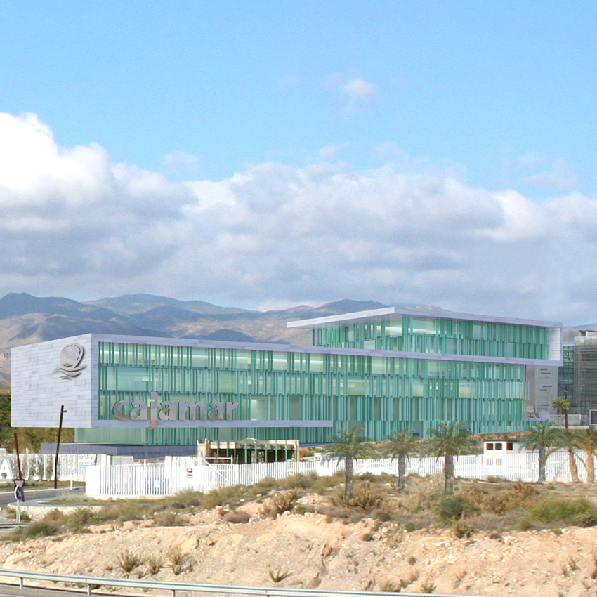 Anteproyecto del edificio Centro Financiero de Cajamar (Almería)