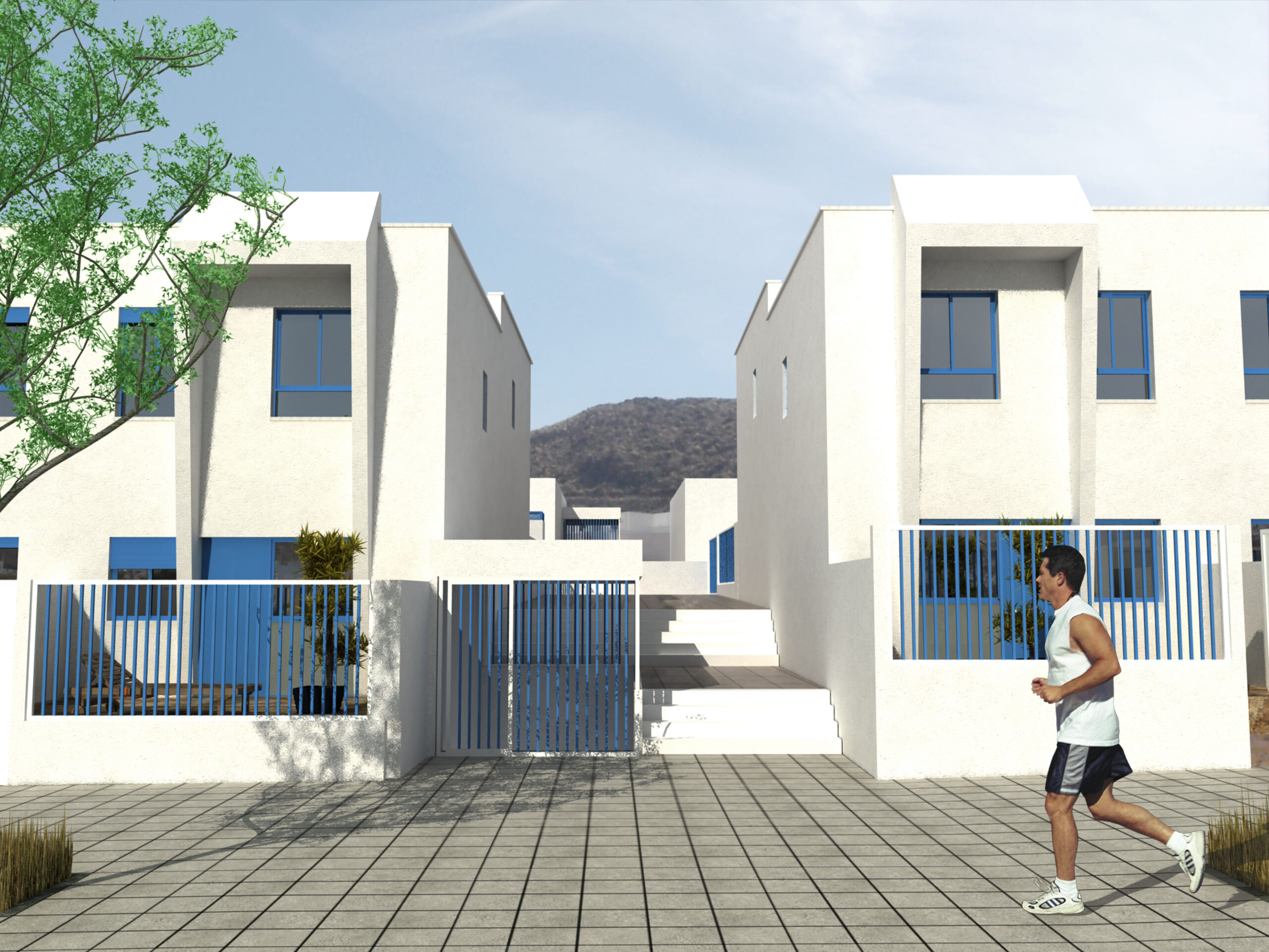 Proyecto de 48 viviendas, 18 locs. en San José, NÃjar (AlmerÃa) 2004
