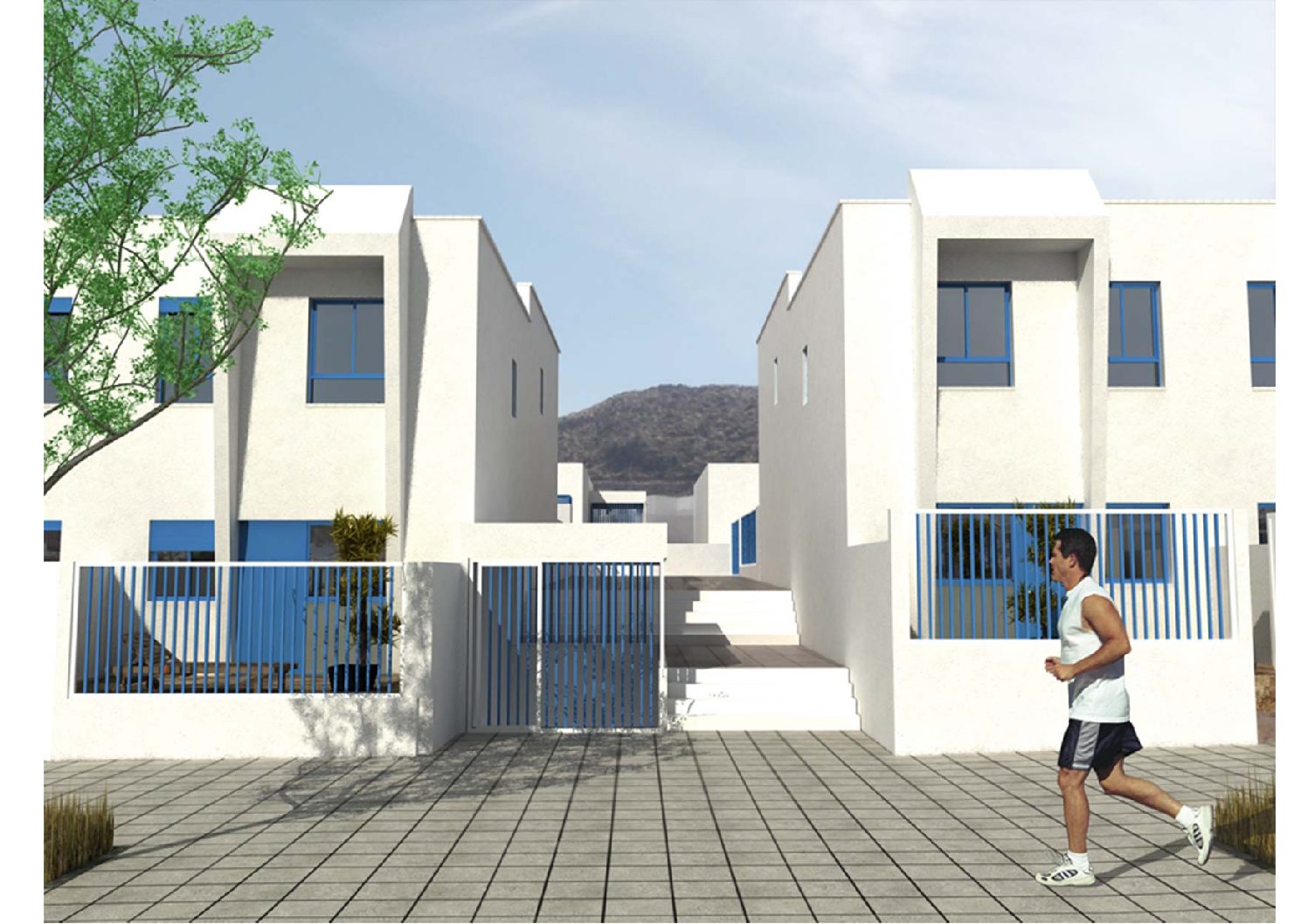 Proyecto de 48 viviendas, 18 locs. en San José, Níjar (Almería) 2004