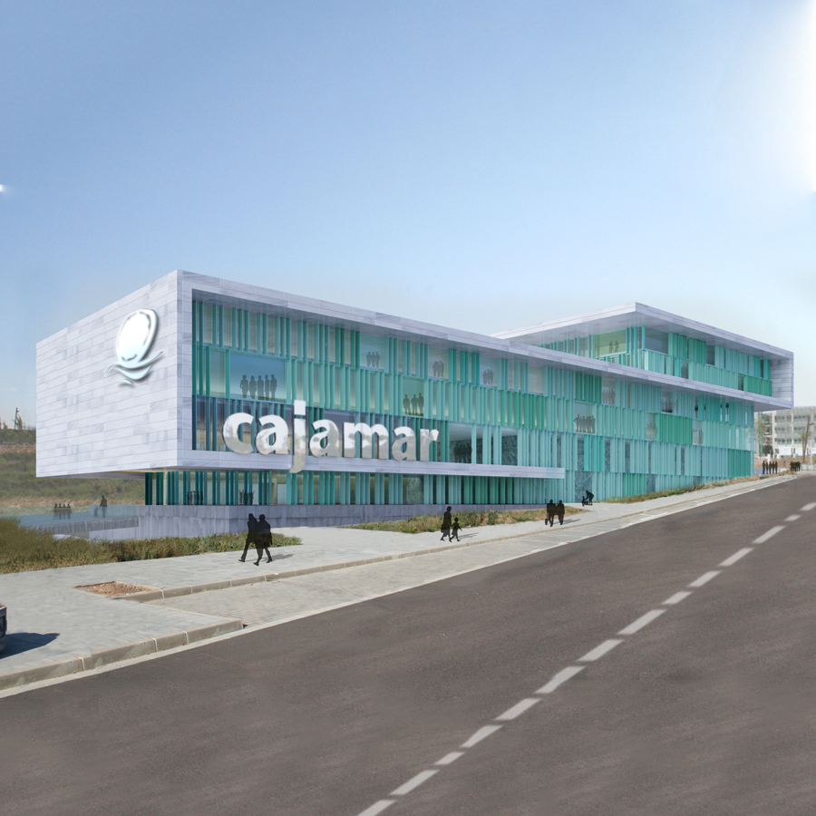 Anteproyecto del edificio Centro Financiero de Cajamar (Almería)