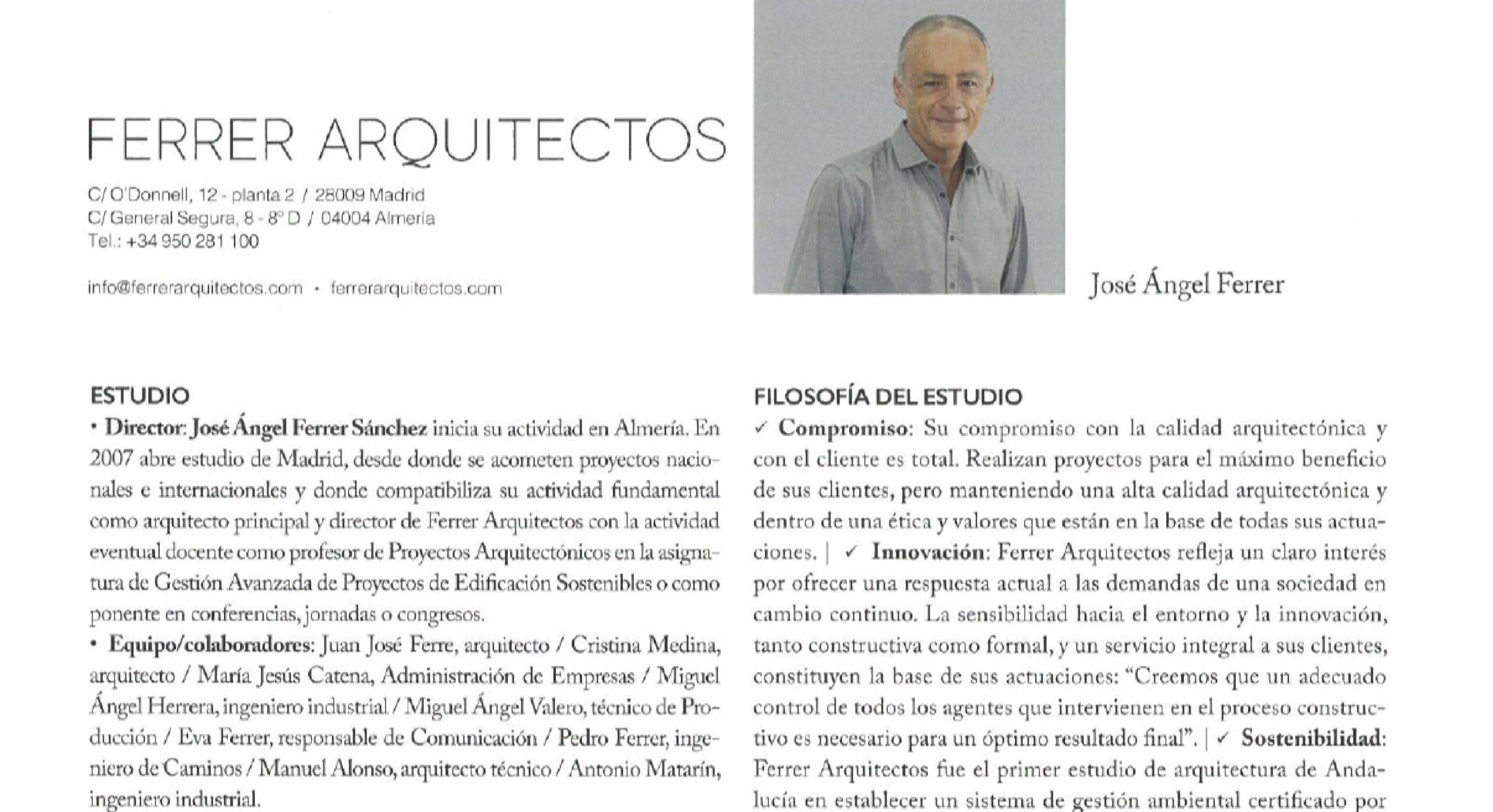 Ferrer Arquitectos en la revista CIC