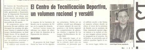 Revista «Arquisur». Marzo 2004. Pabellón «Moisés Ruiz».